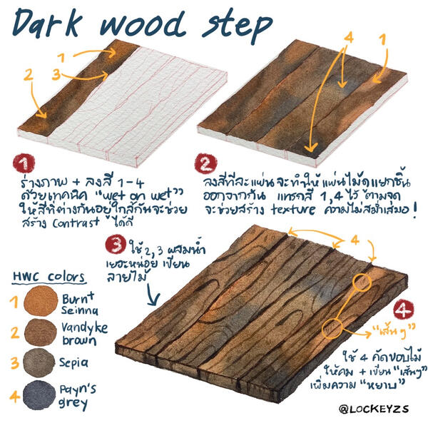 Dark wood